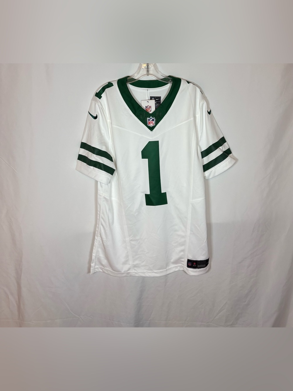 Nike New York Jets #1 Gardner Vapor Fuse White Football Jersey M